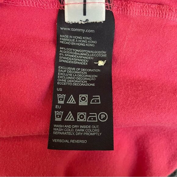 Tommy Hilfiger Women’s Pink Polo Shirt Barbiecore Size M - Picture 7 of 8